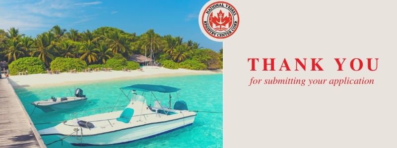 thank you for your submission canadian vessel registry