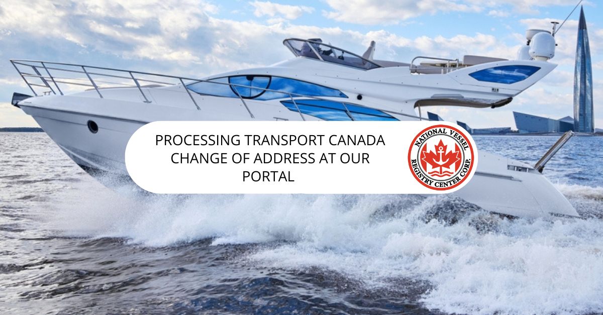 Processing Transport Canada Change of Address at Our Portal