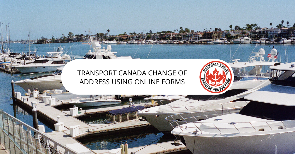Transport Canada Change of Address Using Online Forms