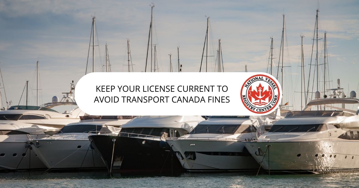 Keep Your License Current to Avoid Transport Canada Fines
