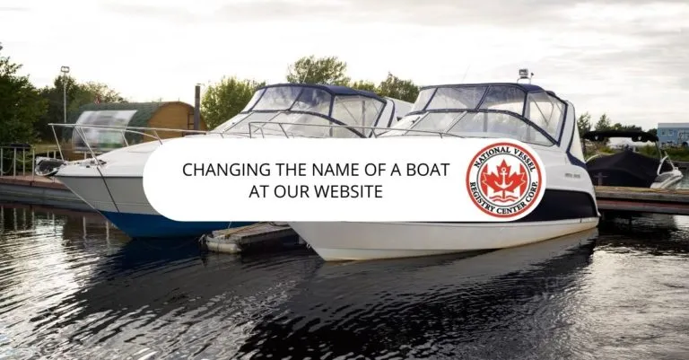 How to Change the Name of a Boat Online in Canada