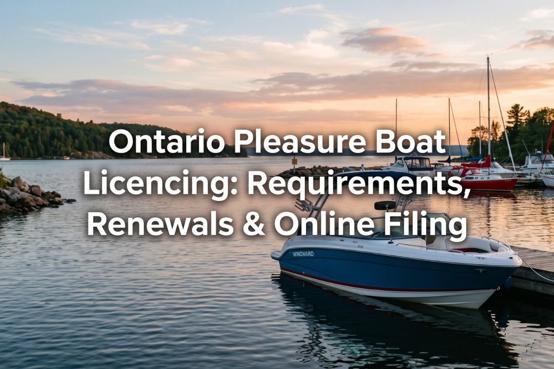 Ontario Pleasure Boat Licencing: Requirements, Renewals & Online Filing