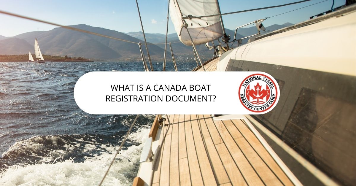 What is a Canada Boat Registration Document?