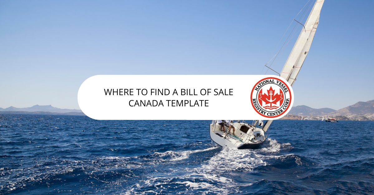 Where to Find a Bill of Sale Canada Template