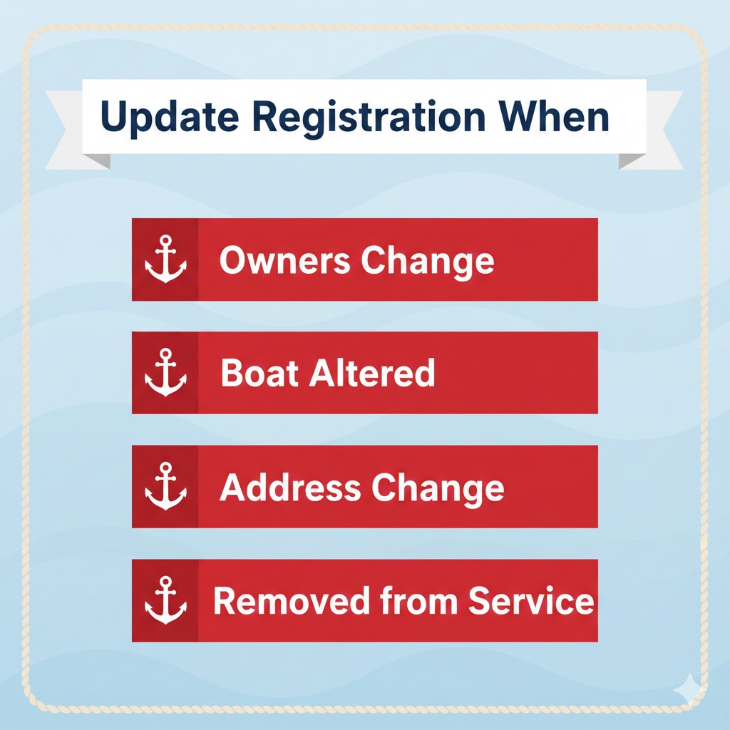 Boat Documentation Should Be Updated When These Occur