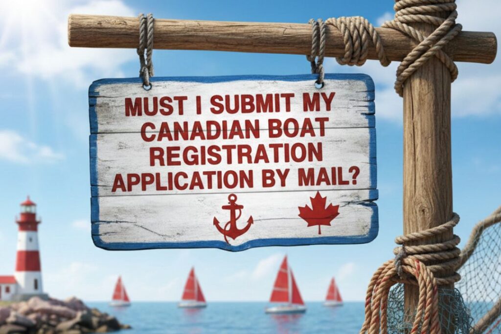Must I Submit My Canadian Boat Registration Application By Mail?