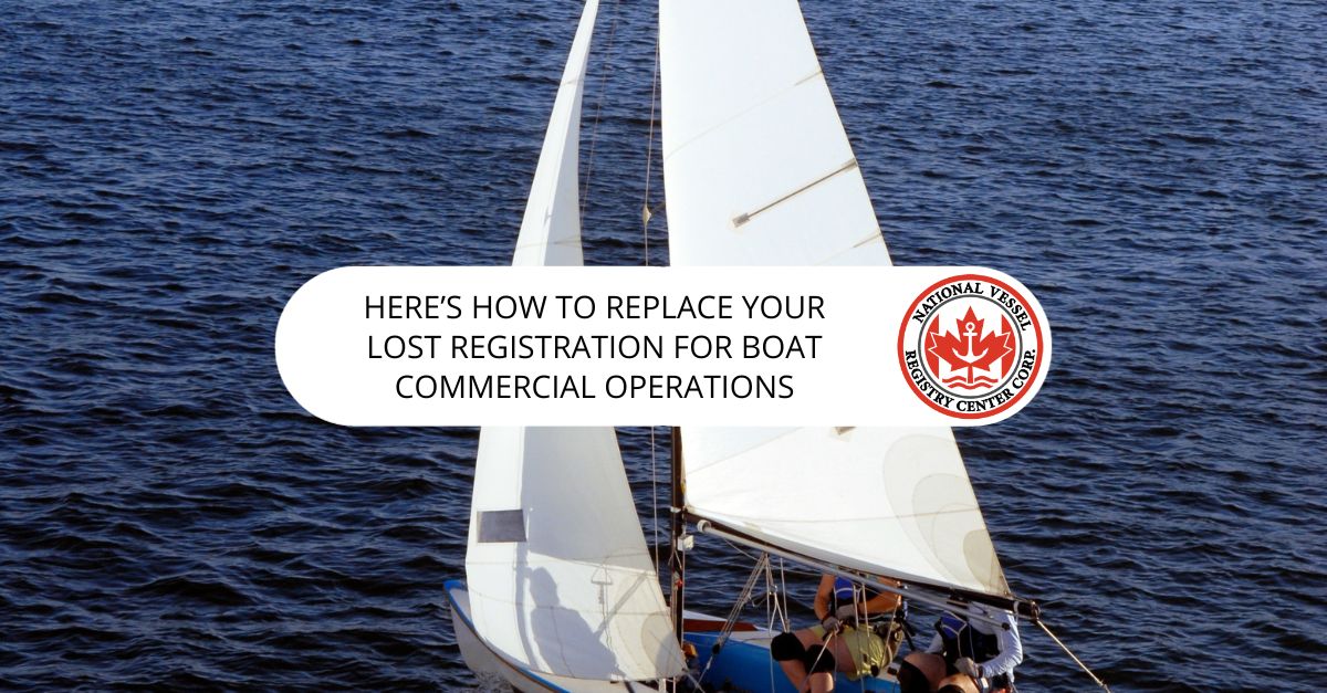 Here's How to Replace Your Lost Registration For Boat Commercial Operations