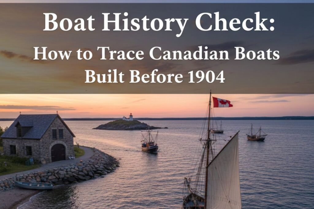 Boat History Check: How to Trace Canadian Boats Built Before 1904