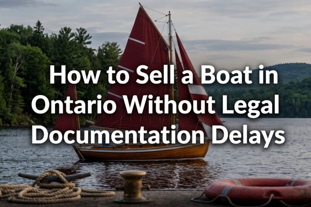 How to Sell a Boat in Ontario