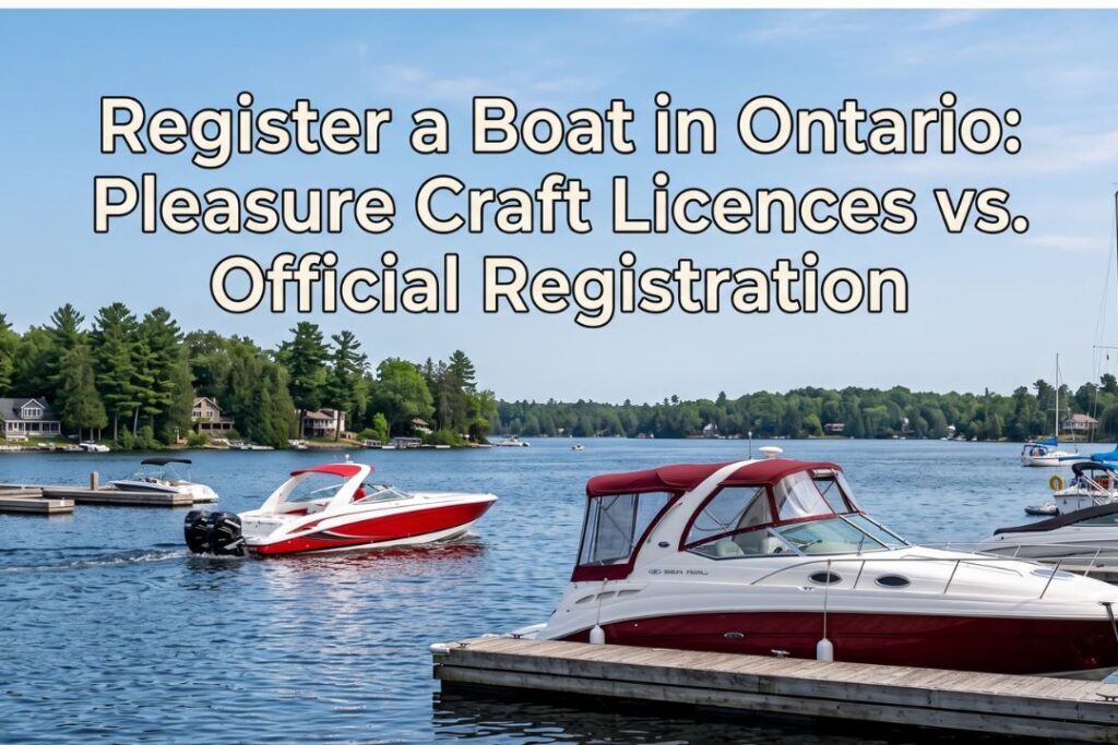 Register a boat in Ontario