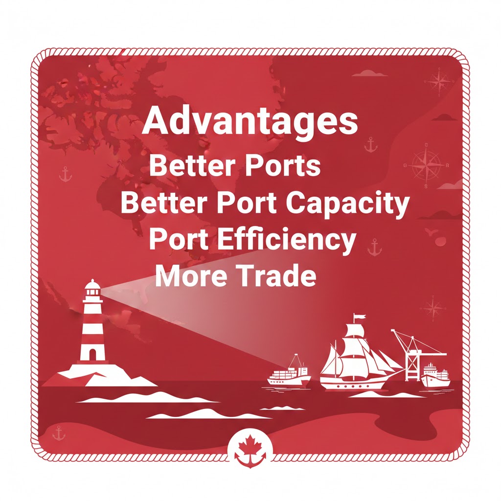 Transport Canada: Advantages of This Funding Includes Better Ports, Port Capacity, Efficiency, and More Trade 