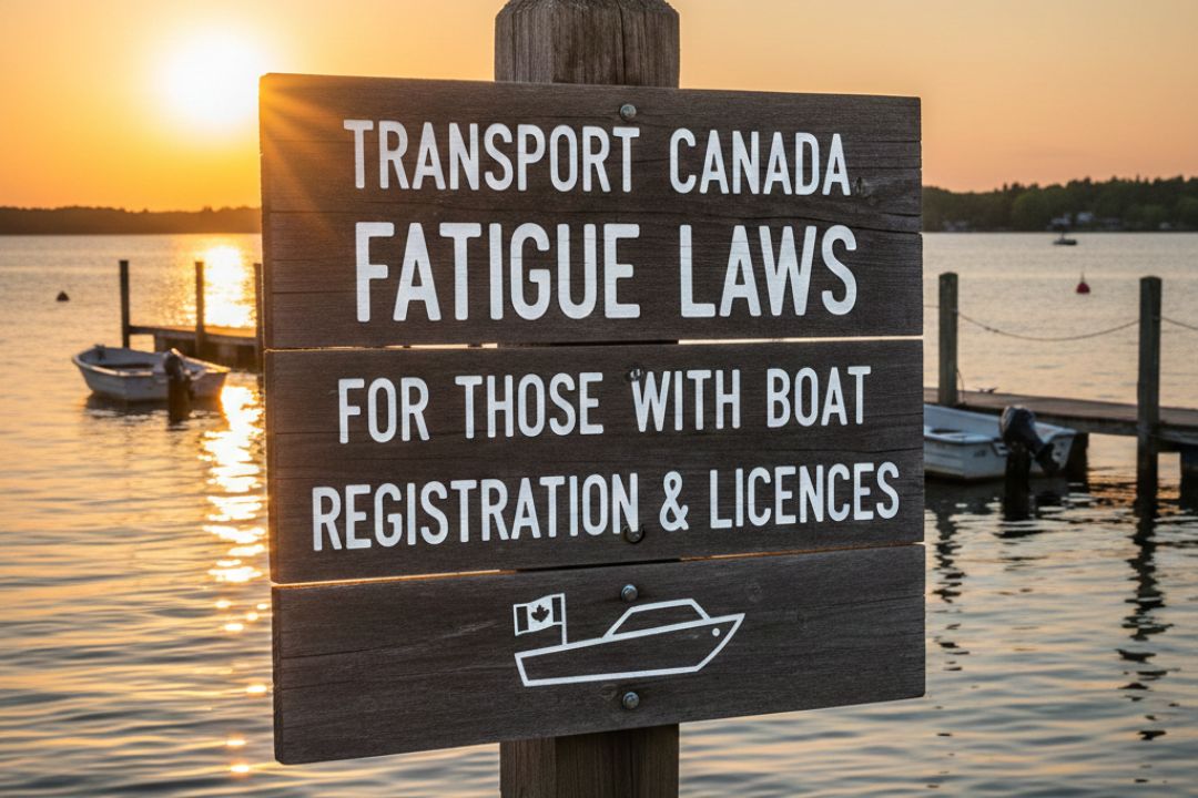 Transport Canada Boat Registration — Transport Canada Fatigue Laws for Those With Boat Registration & Licences