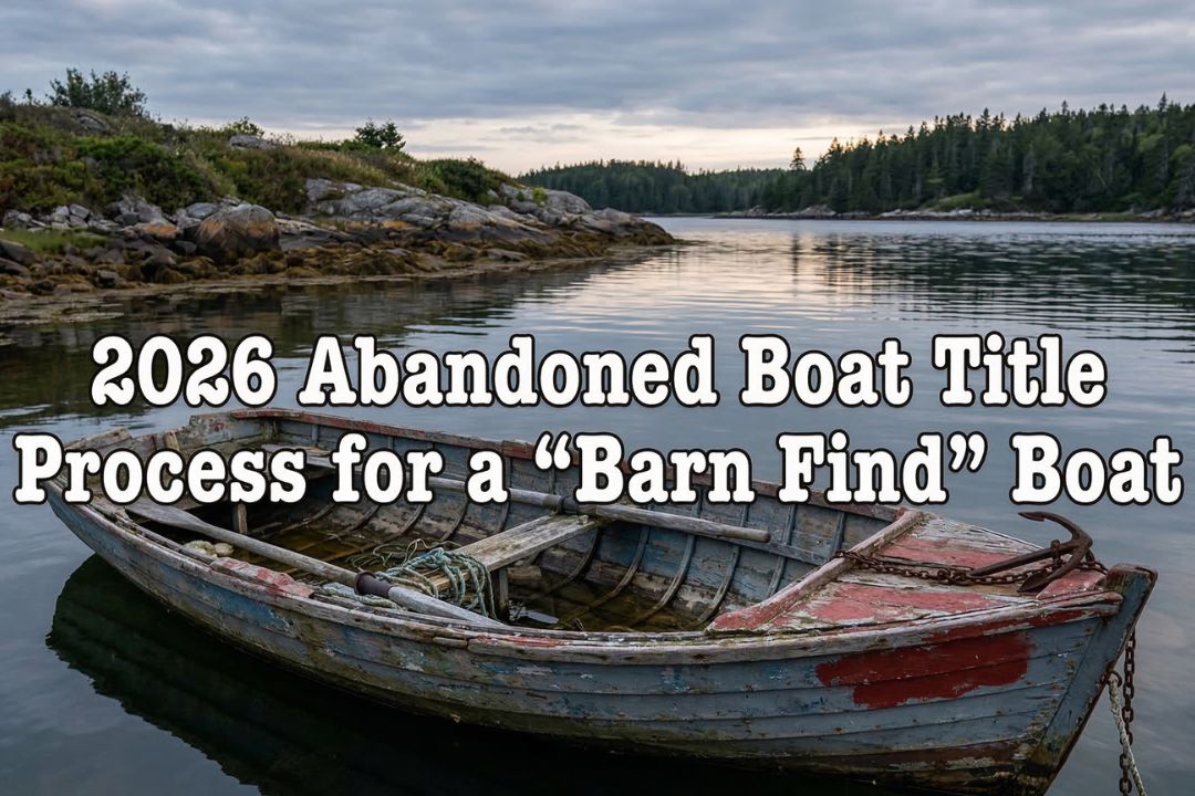 2026 Abandoned Boat Title Process for a “Barn Find” Boat