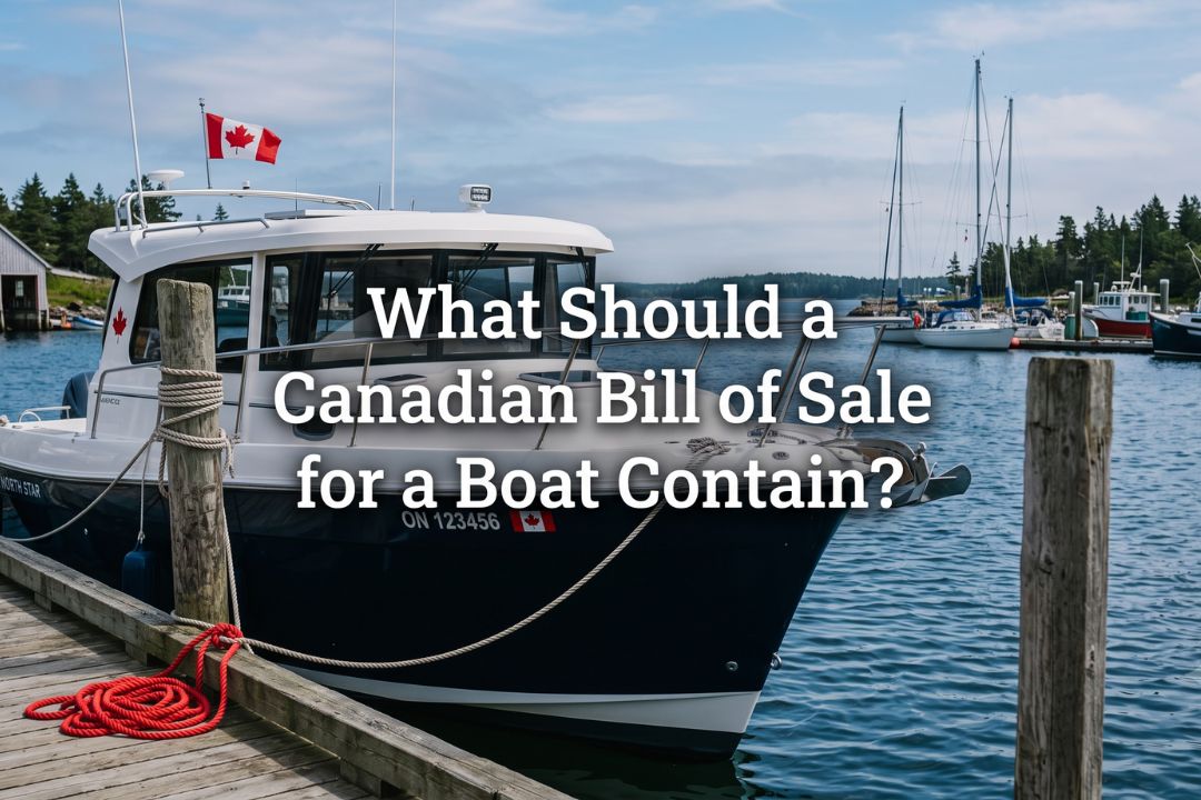 Bill of Sale for a Boat